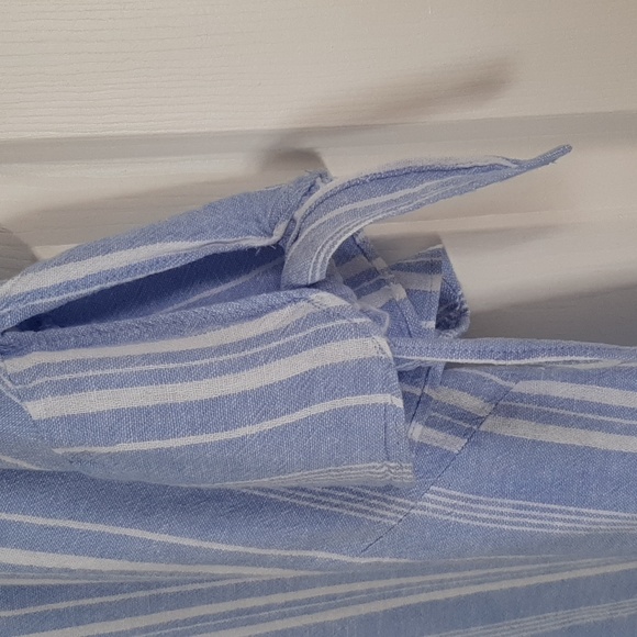 Ellen Tracy Linen Short Sleeve Blouse XL - Picture 4 of 7